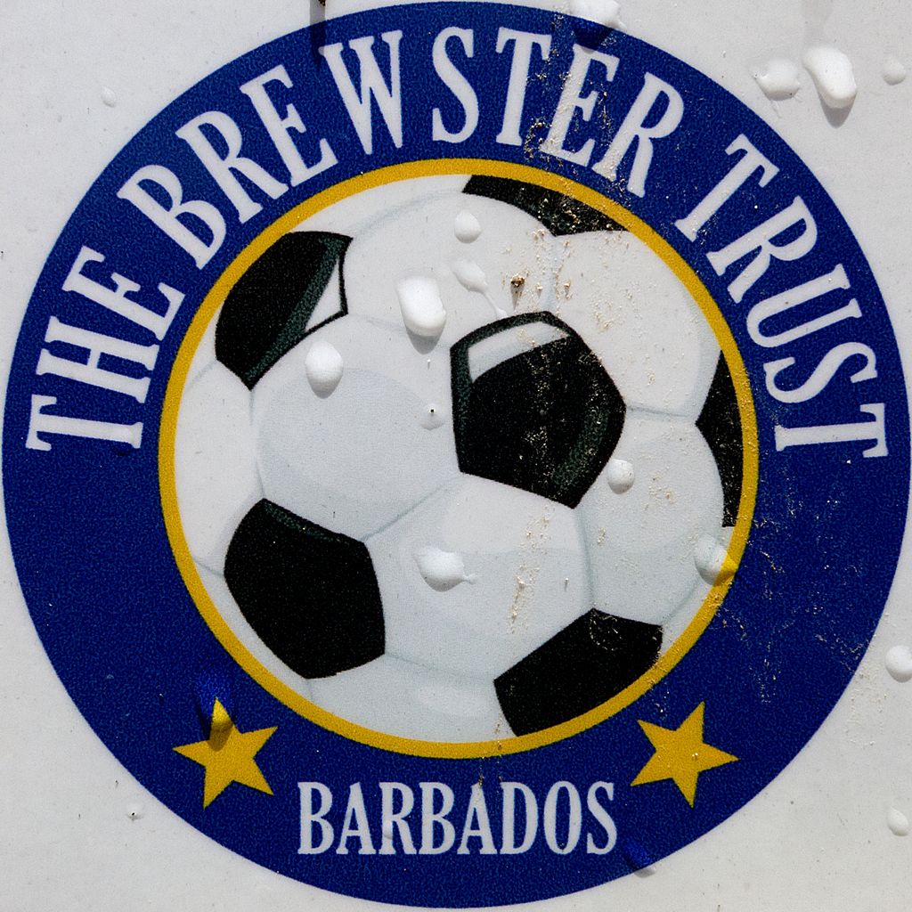 In this image I see the logo of a football and I see words written and I see 2 stars.